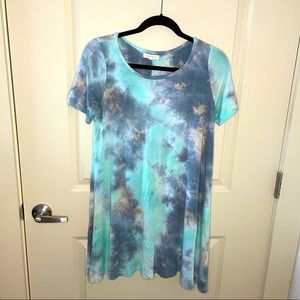 Tie Dye T-Shirt Dress Size L Fits like M